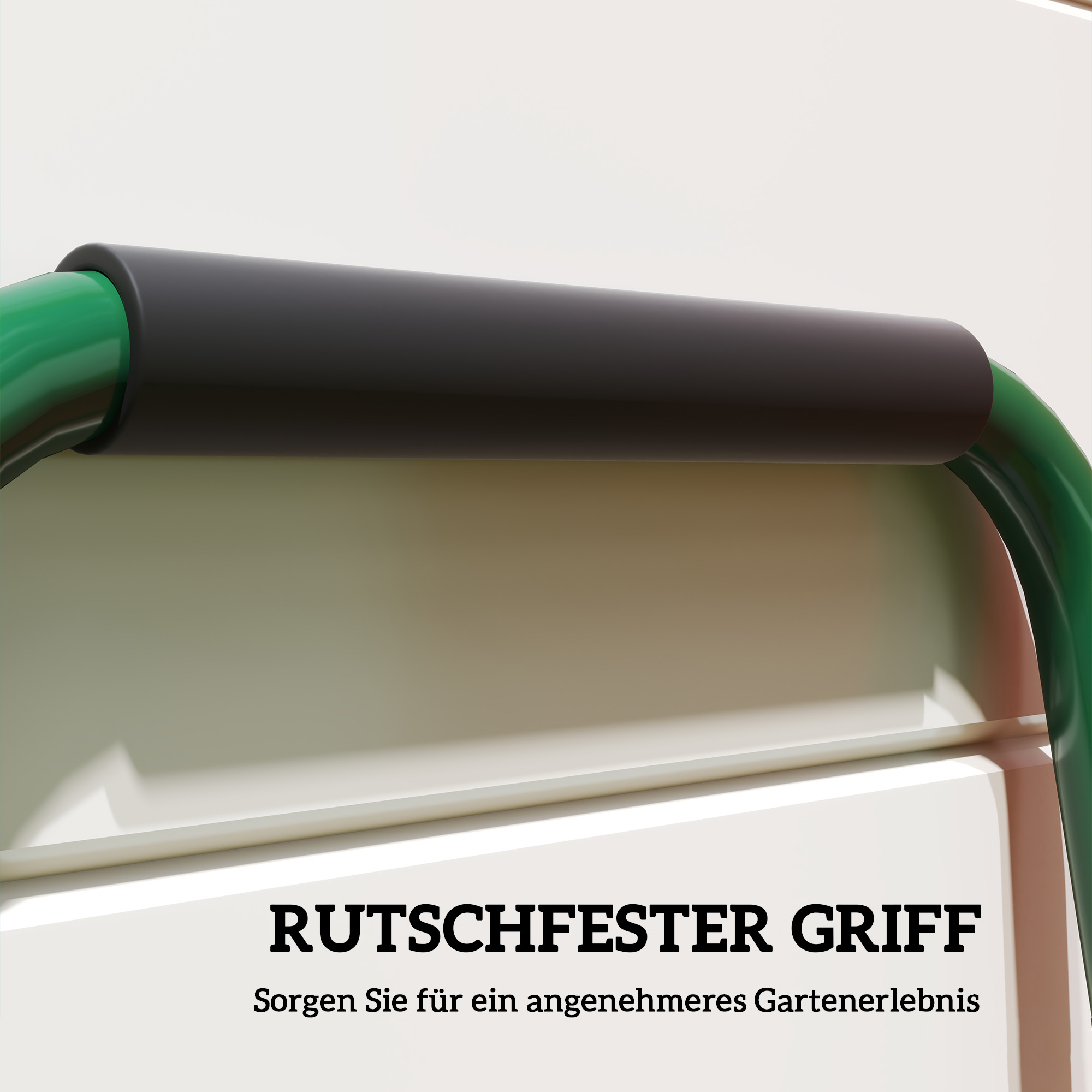 Rasenlüfter Aerifizierer für Rasen 30cm Breite Manuell Rasenbelüfter mit rutschfest Griff für Garten Höfe Dunkelgrün
