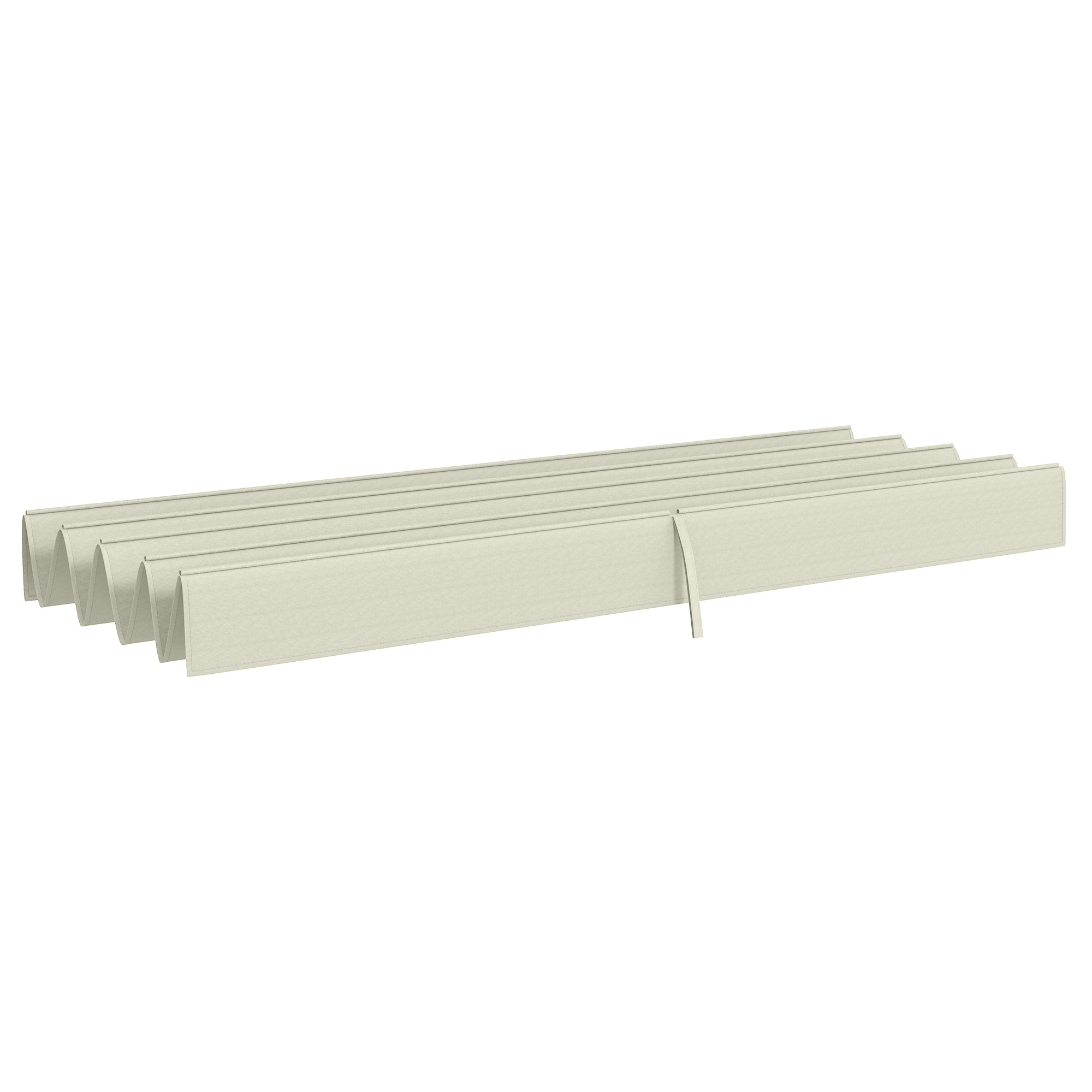 Ersatzdach für 2,85 x 2 m Gartenpavillon, ausziehbar, einfache Montage, Polyester, Cremeweiß