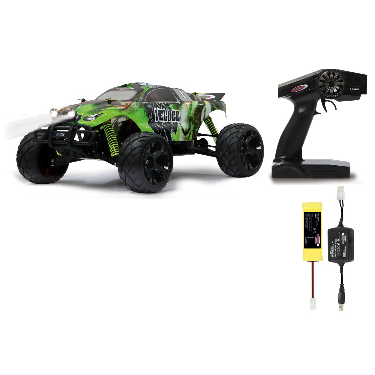 Veloce Monstertruck 4WD 1:10 NiMh 2,4GHz mit LED