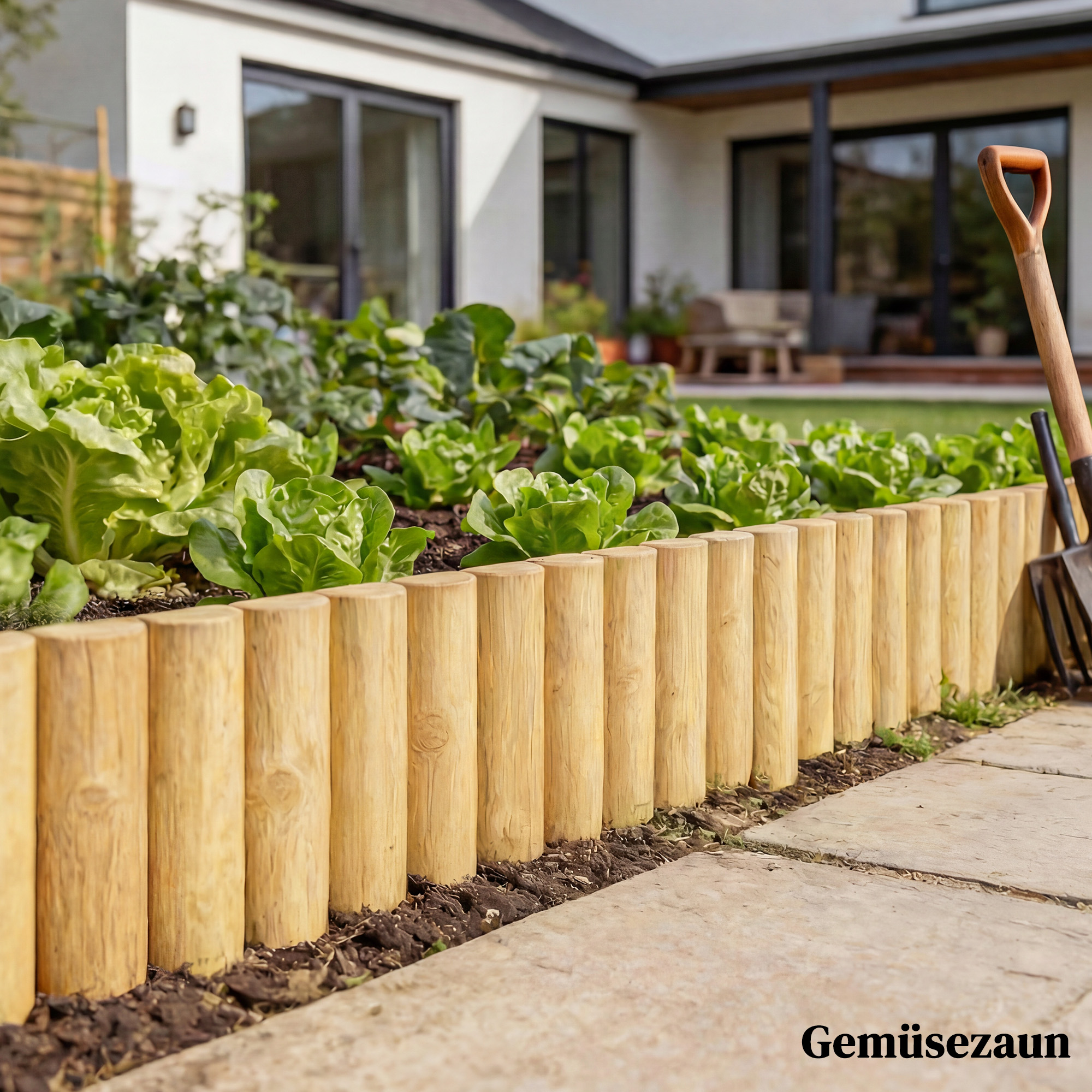 Gartenzaun Zaun aus Holz 176 cm x 30 cm Zaunelemente Hundezaun für Garten Blumenbeete Tierbarriere