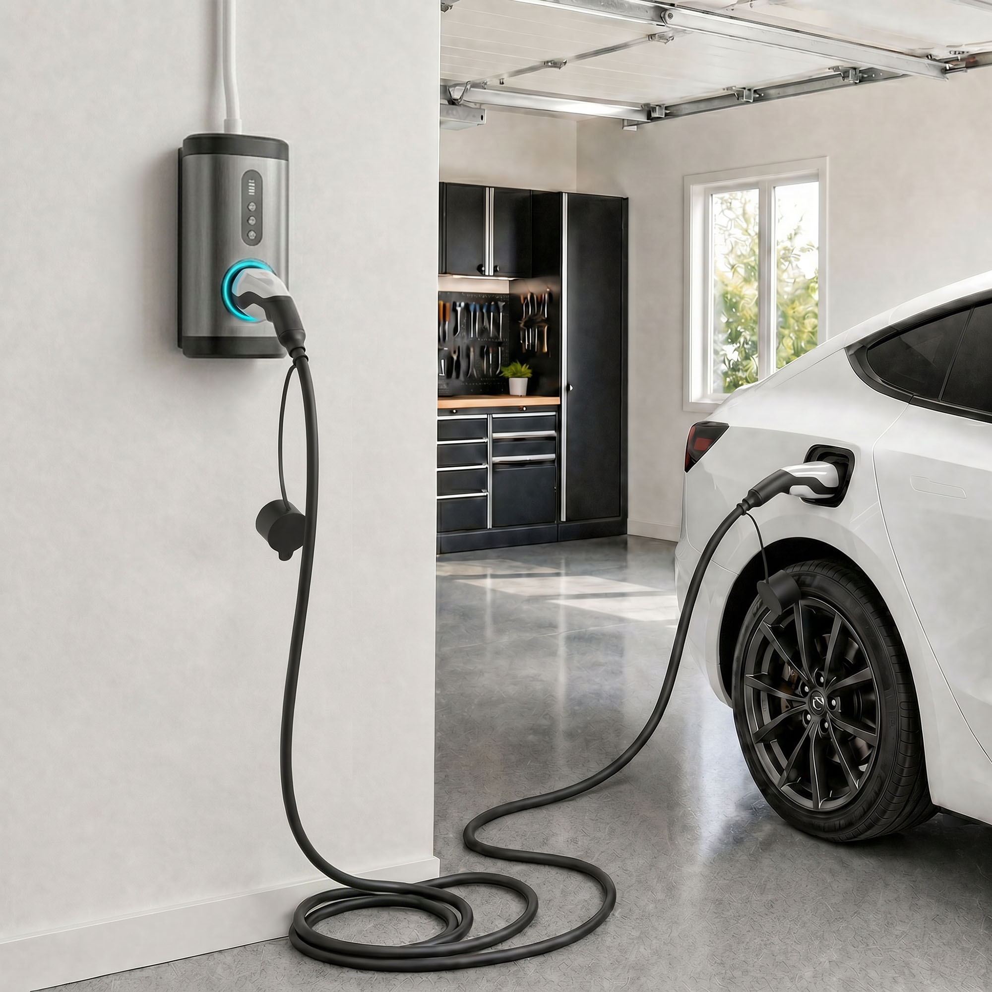 Typ 2 EV Ladekabel, 11 kW, 16 A, Mode 3, 3-Phasen, 5 m – Verlängerungskabel für Elektroautos & Plug-in-Hybride