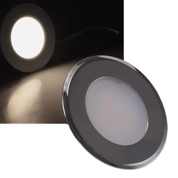 LED-Einbauleuchte "EBL-HV65si", silber - 230V, 2W, 4000K, 150lm, neutralweiß LED-Einbauleuchte "EBL-HV65si", silber - 230V, 2W, 4000K, 150lm, neutralweiß