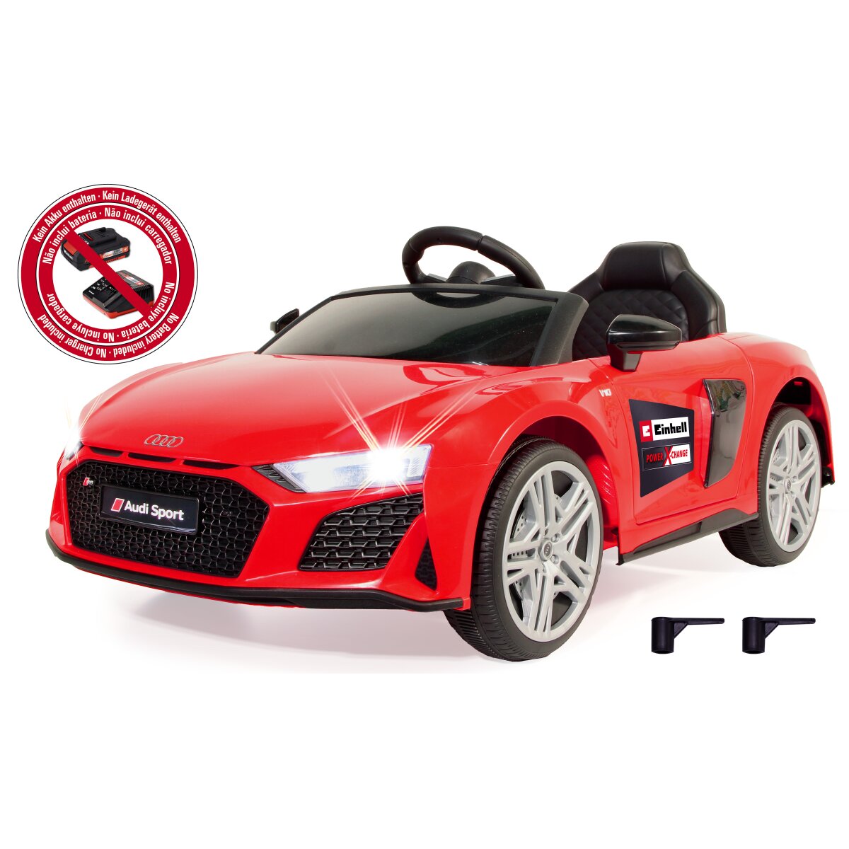 Kinderfahrzeug Audi R8 Spyder rot Einhell Power X-Change