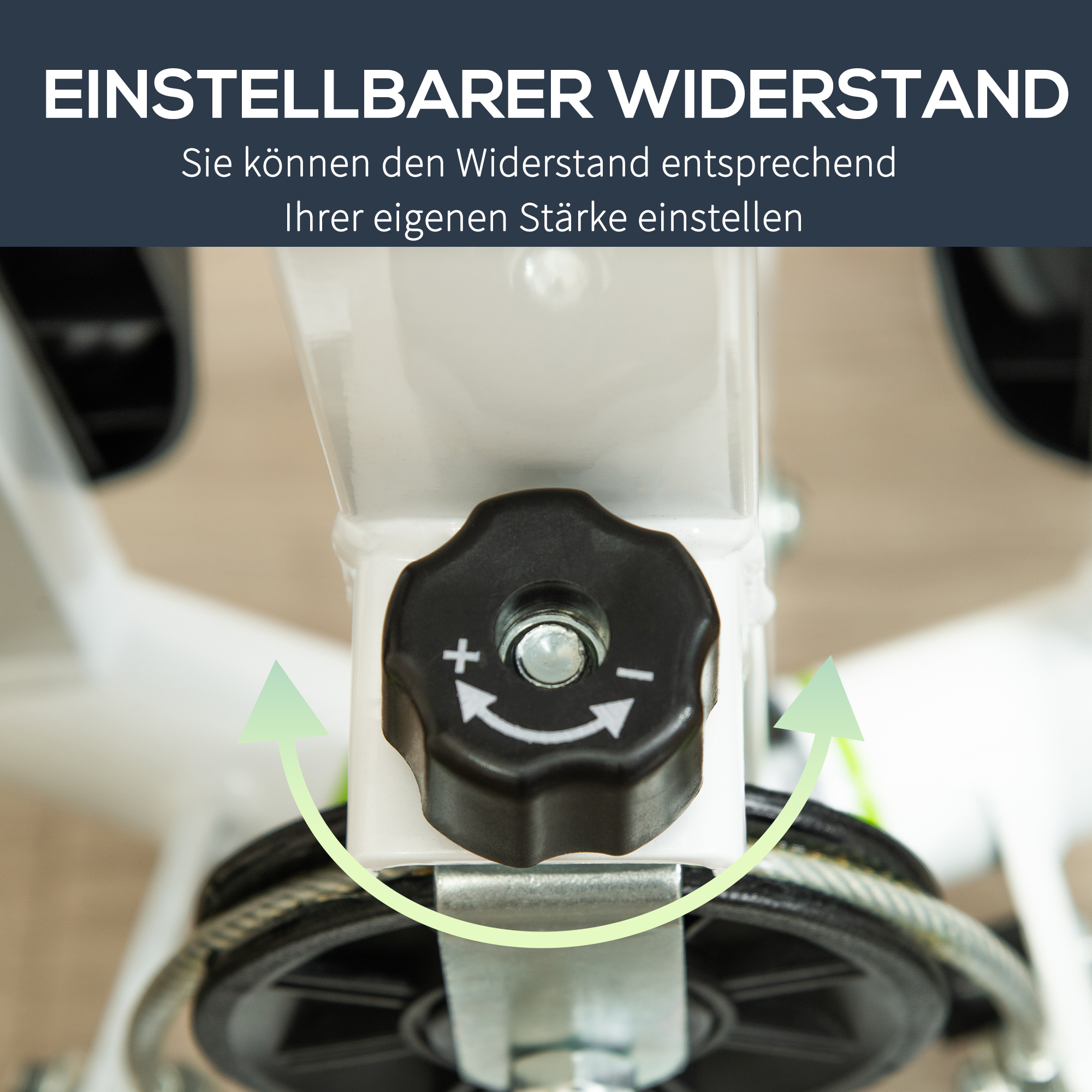 Stepper Fitnessgerät, LCD-Monitor, rutschfeste Pedale, Stahl und ABS, 55x44x108 cm, Grün+Schwarz