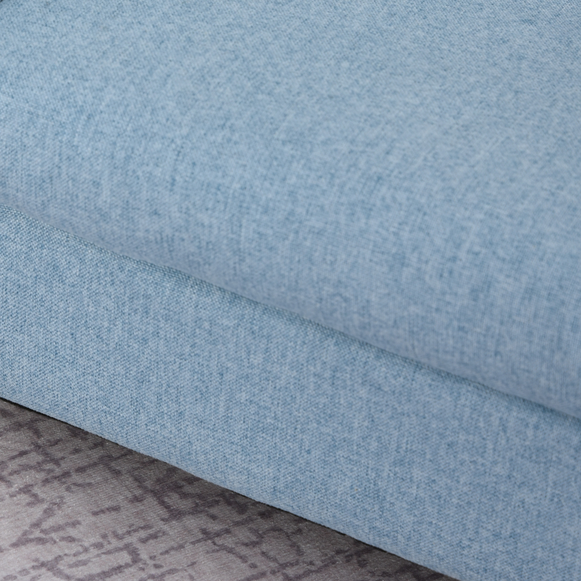 Kindersessel Kindersofa mit dickem Schaumstoff und dicken Sitzkissen Kindercouch Stuhl Liegesofa mit Anti-Rutsch-Füßen für 3-5 Jahre Kinder Holz Leinen Schaumstoff Blau 49x45x44,5 cm