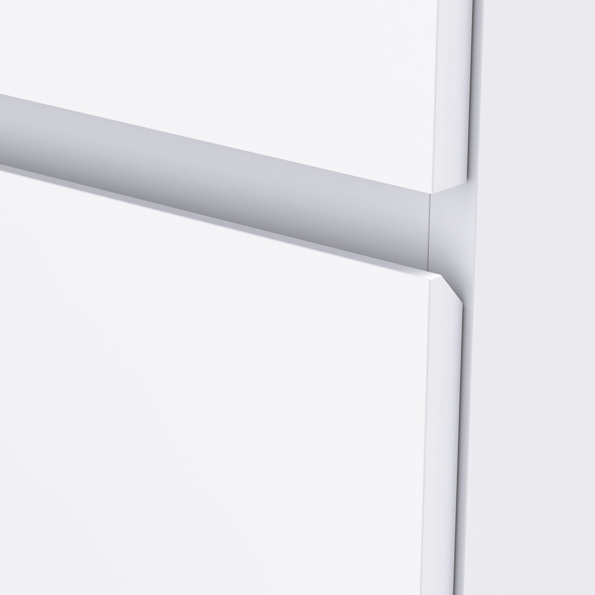 Kommode Sideboard Schubladenkommode, 4 Schubladen, 55 cm x 33 cm x 80 cm, Weiß