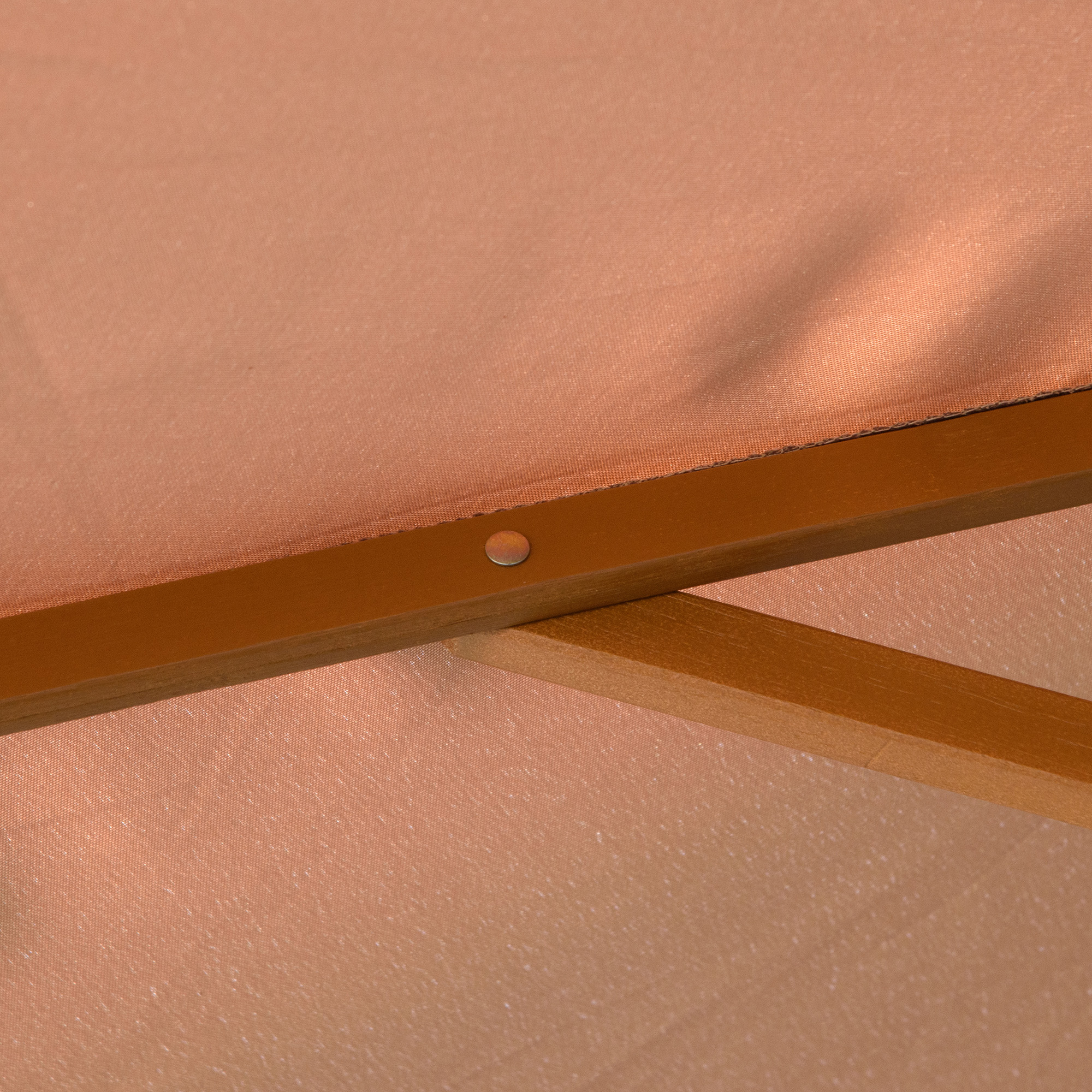 Sonnenschirm Ø 300 cm, Sonnenschirm mit UV Schutz Balkonschirm aus Holz Strandschirm stabil Marktschirm Sonnenschutz für Strand Terrasse Garten, Khaki
