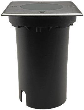 Bodenleuchte "BEL Uni Q", 10x10x14cm, IP65, GU10 Fassung, 4eckig