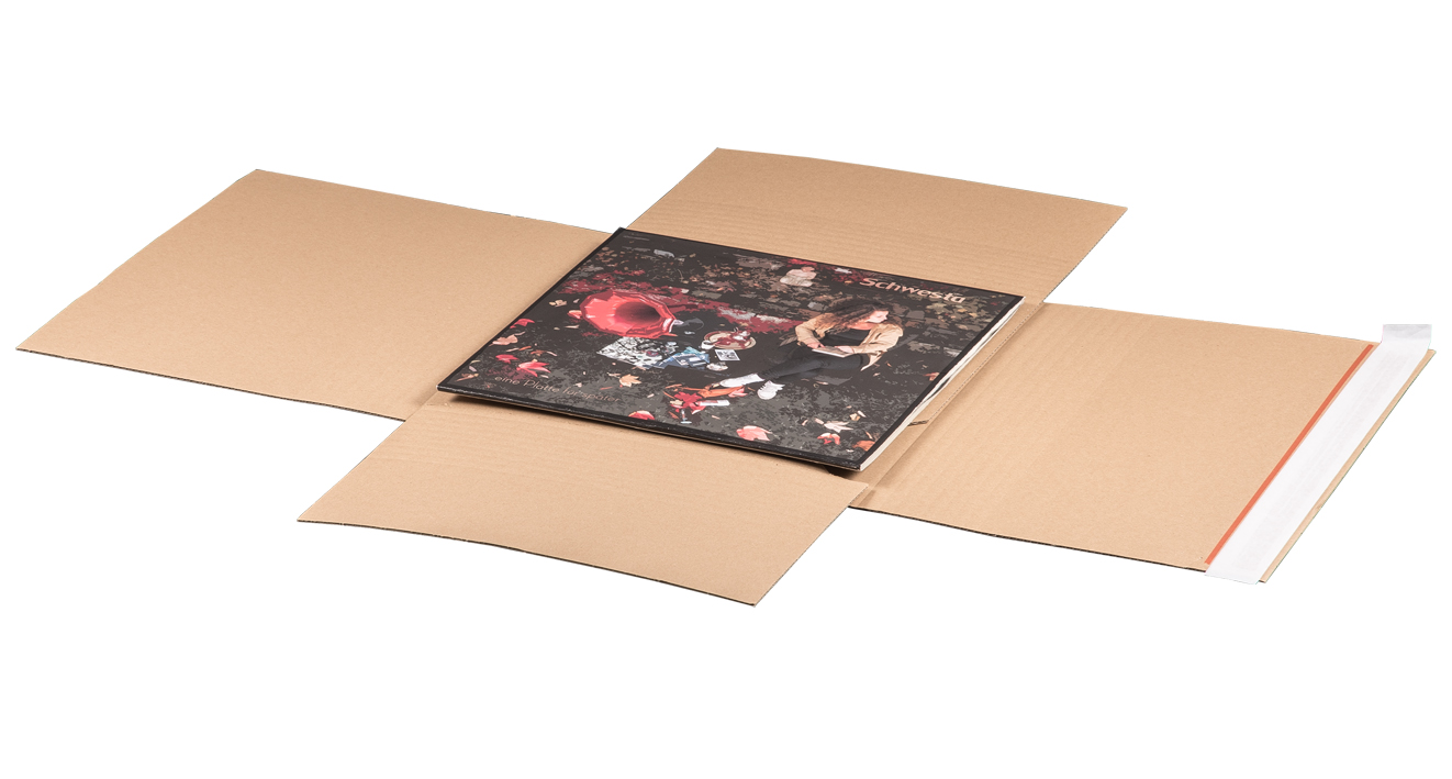 Versandverpackung für Schallplatten, 12", 330x330x-75mm, VPE20