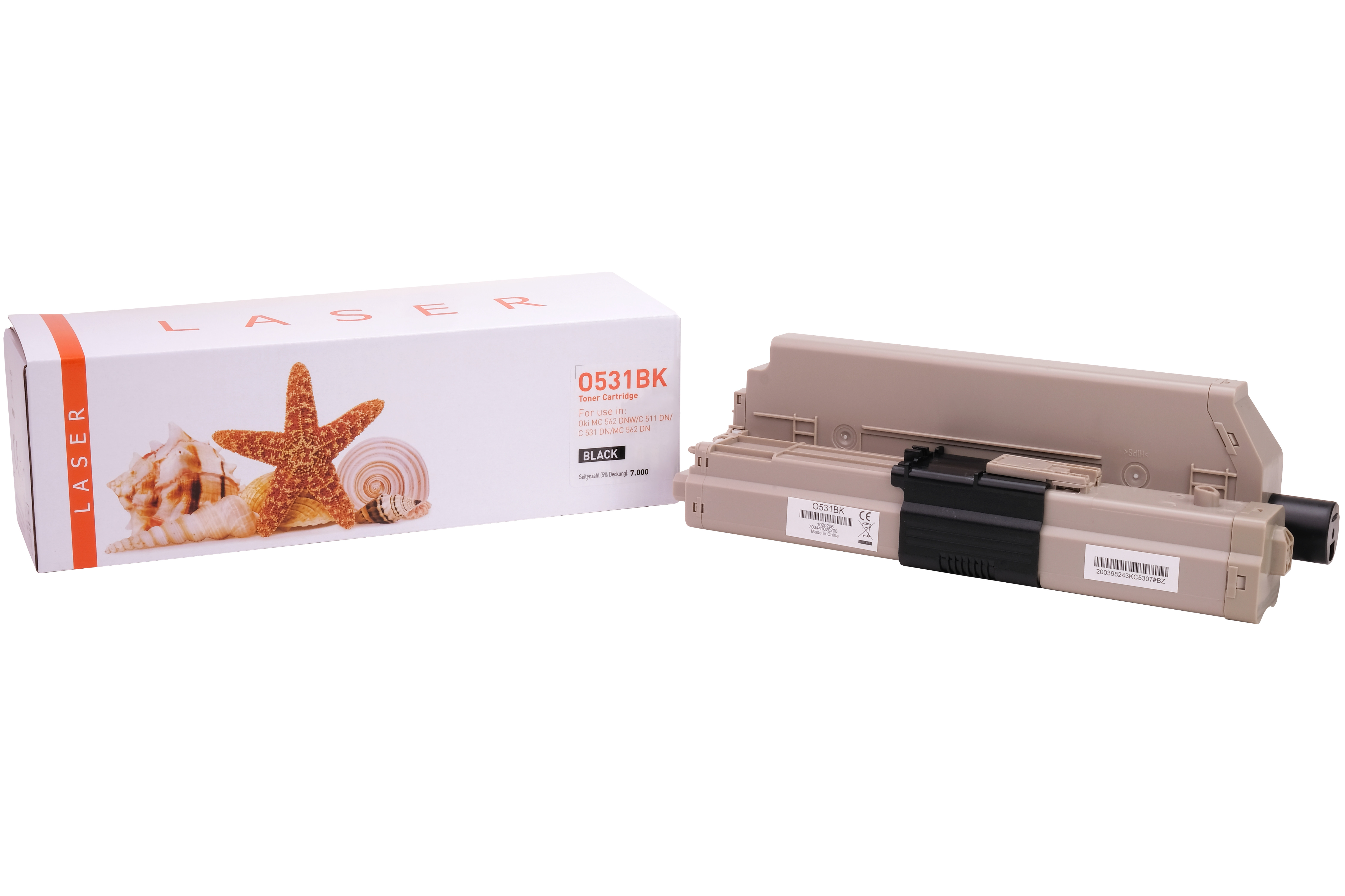 C531BK alternativ Toner black Oki / 44973508 / 7.000 Seiten C531BK alternativ Toner black Oki / 44973508 / 7.000 Seiten