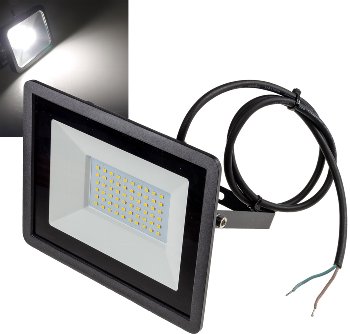 LED-Fluter SlimLine 48W, 12-24V= - IP65, 4123 Lumen, 4000K, neutralweiß LED-Fluter SlimLine 48W, 12-24V= - IP65, 4123 Lumen, 4000K, neutralweiß