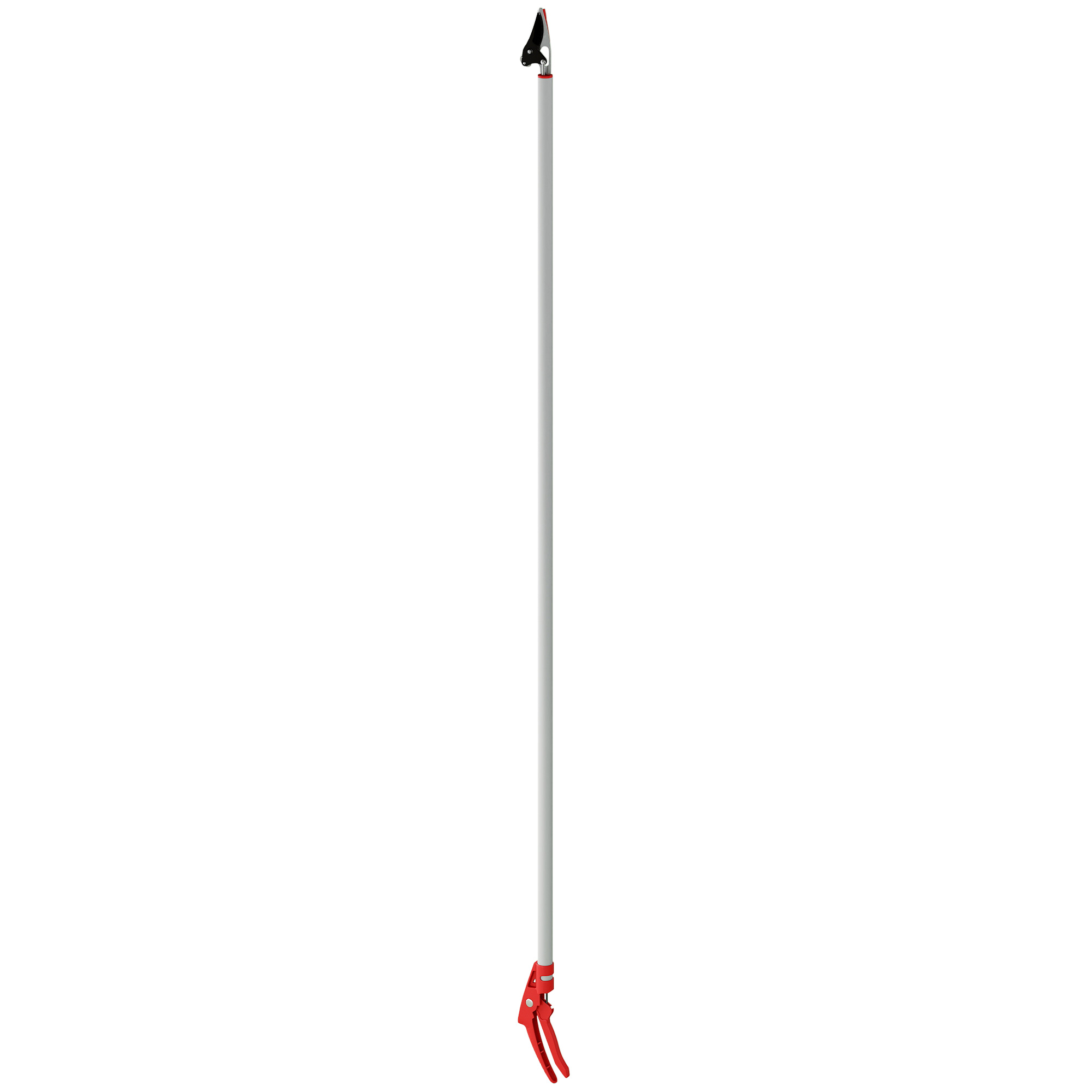 1,8 m Baumschere, Astscheren zum Schneiden, Gartenschneider mit Aluminiumgriff, Langstielige Gartenschere, Rot