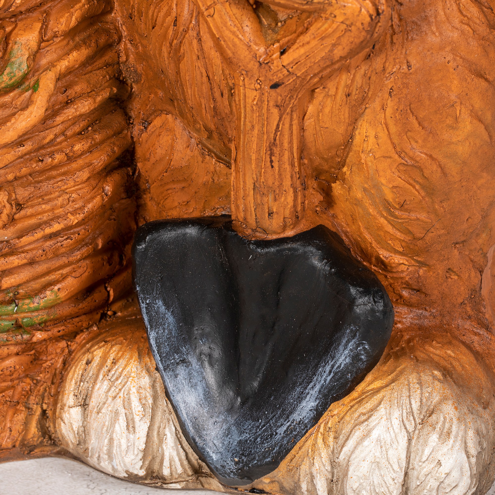 Blumentopf, Hase mit Weidenkorb, wetterfest, 45x27x50cm, Braun