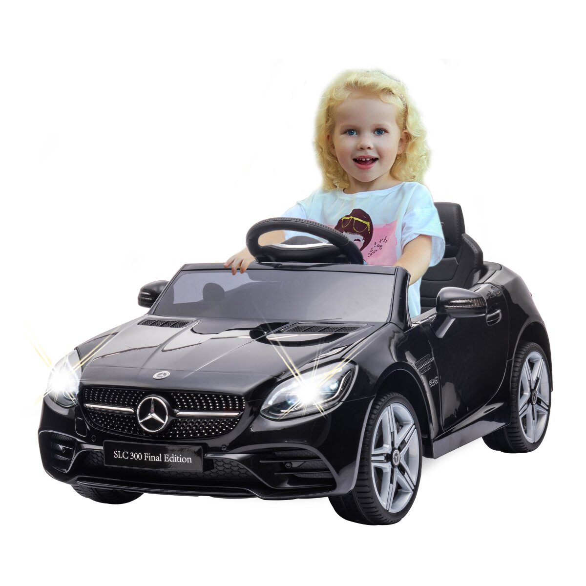 Kinderfahrzeug Mercedes-Benz SLC schwarz