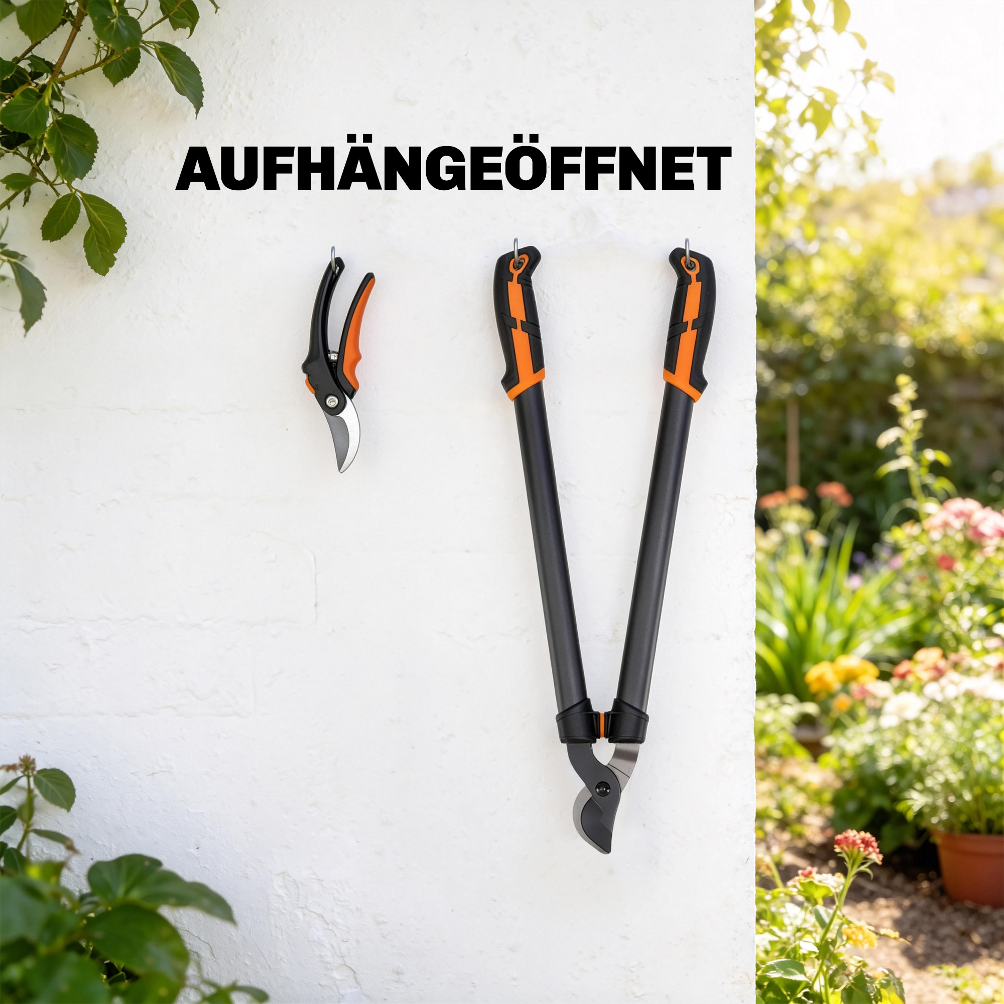 2-teiliges Gartenscheren-Set mit Astscheren, Baumscheren, Strauchpflege-Set