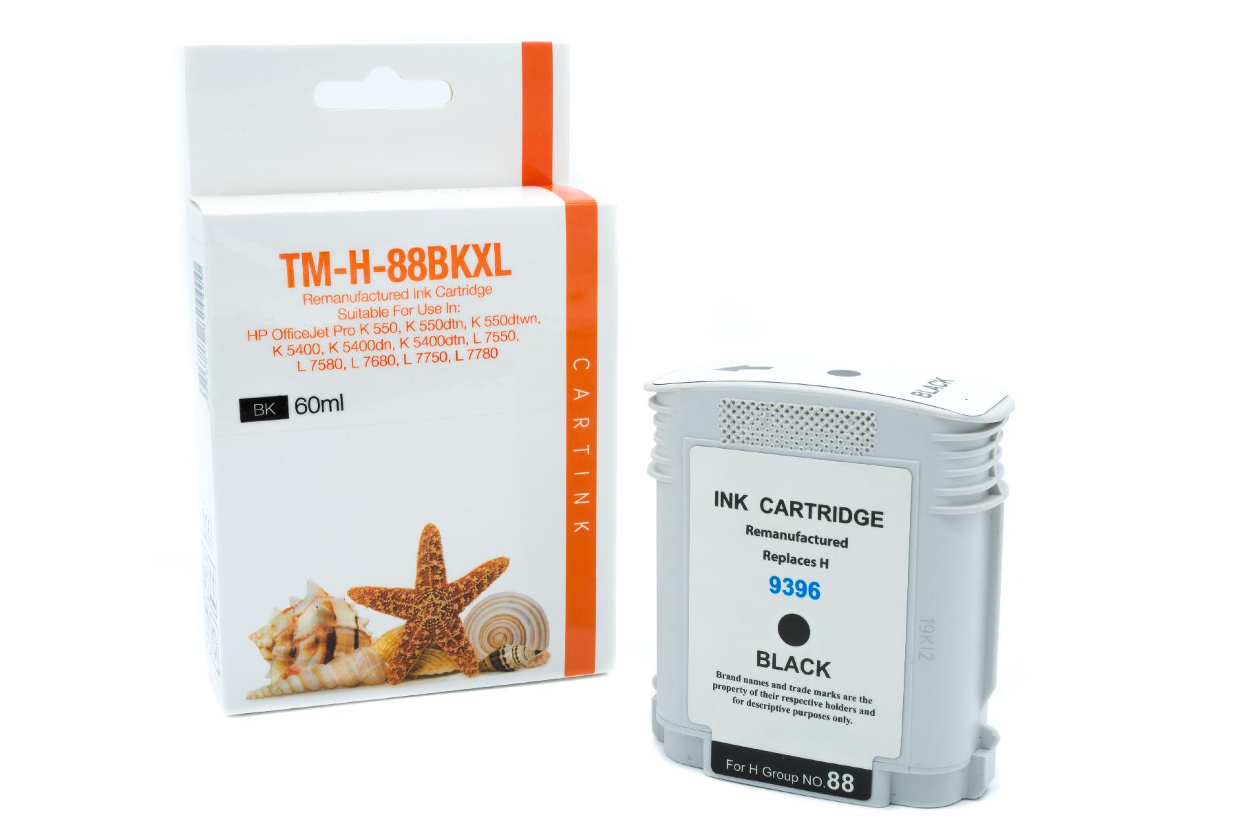 88BKXL Refill Tinte black für HP / C9396A / 60