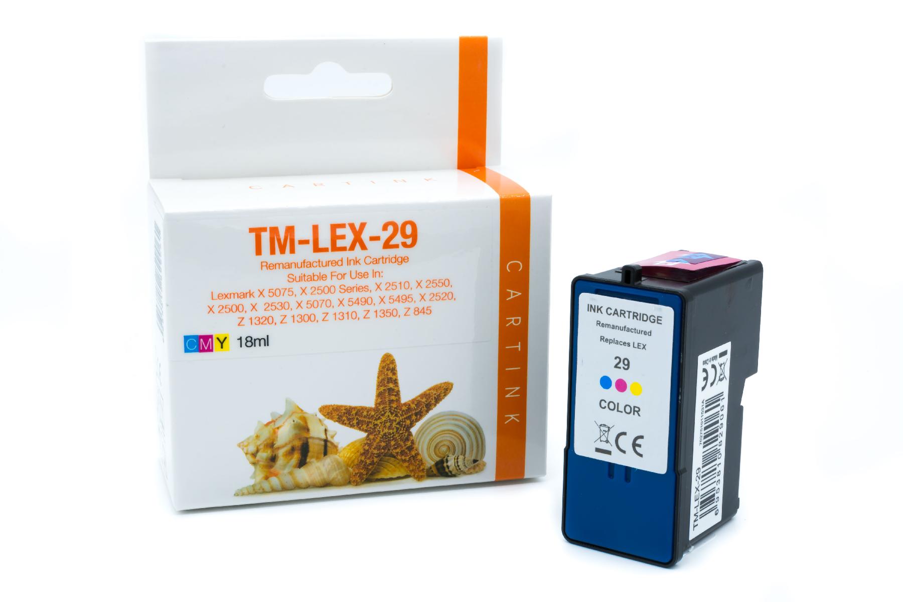 LEX29 Refill Tinte Color Lexmark / 18C1529E / 18ml LEX29 Refill Tinte Color Lexmark / 18C1529E / 18ml