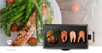 Teppanyaki-Tischgrill | Backfläche (L x B): 47.5 x 26.5 cm | 5 Wärmeeinstellungen