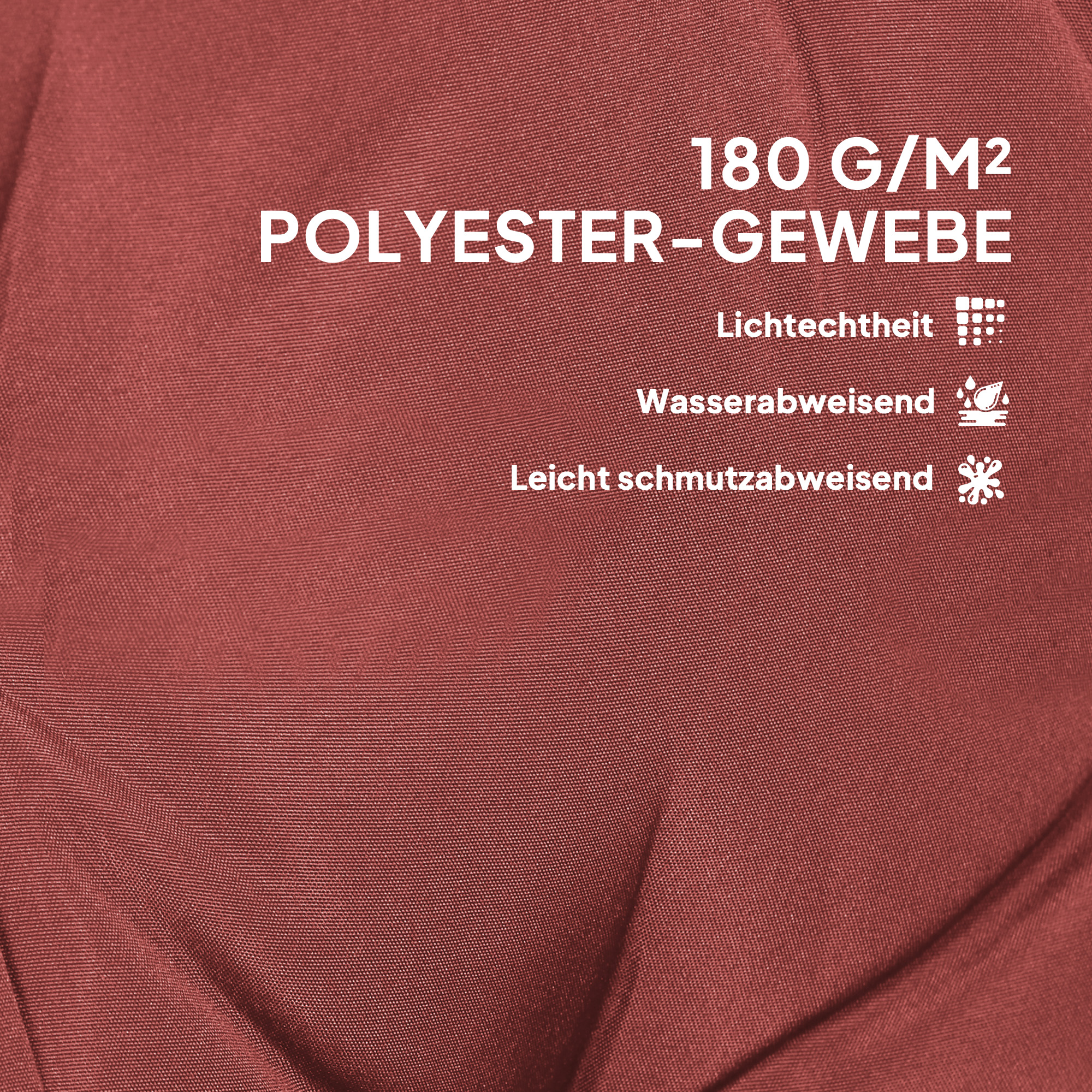 4er Set Sitzkissen 108 x 50 x 5 cm Stuhlkissen mit Bändern, Outdoor Indoor Sitzauflage Weinrot