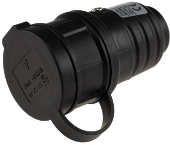 Schutzkontakt-Gummikupplung für Außen - Schutzkappe, 250V/16A, IP44 Schutzkontakt-Gummikupplung für Außen - Schutzkappe, 250V/16A, IP44