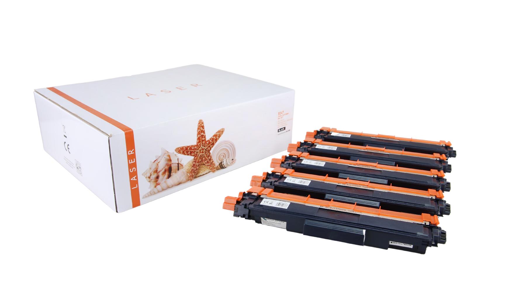 5er Set TN247BK alternativ Toner black Brother / TN247BK / 5x 3.000 Seiten 5er Set TN247BK alternativ Toner black Brother / TN247BK / 5x 3.000 Seiten