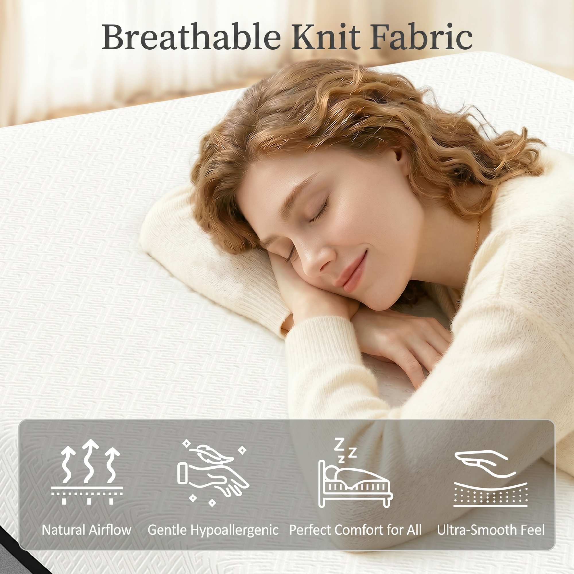 Matratze 140x200cm H3 mittelfest 20 cm Höhe Ergonomisch, Atmungsaktiv  aus Gel-Memory-Schaumstoff, Öko-Tex & CertiPUR