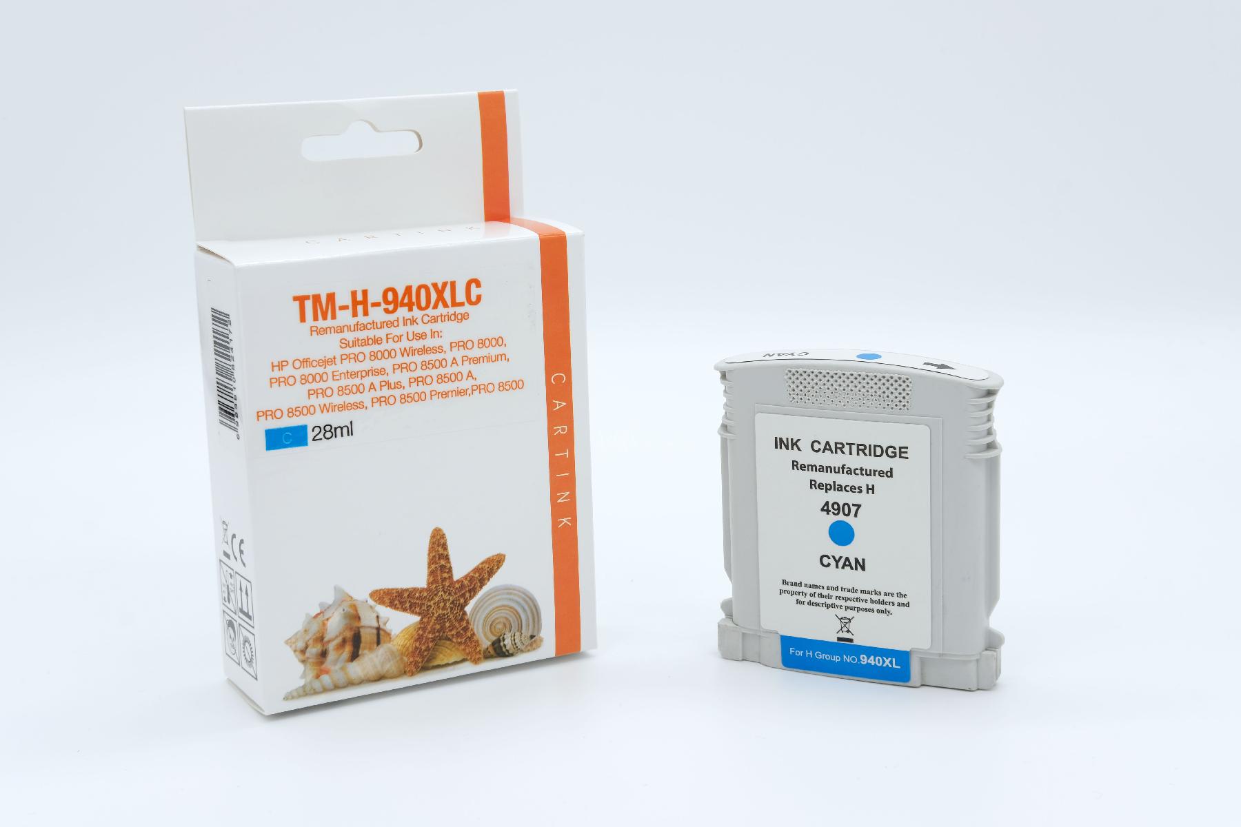 940CXL Refill Tinte Cyan für HP / C4907AE / 28ml