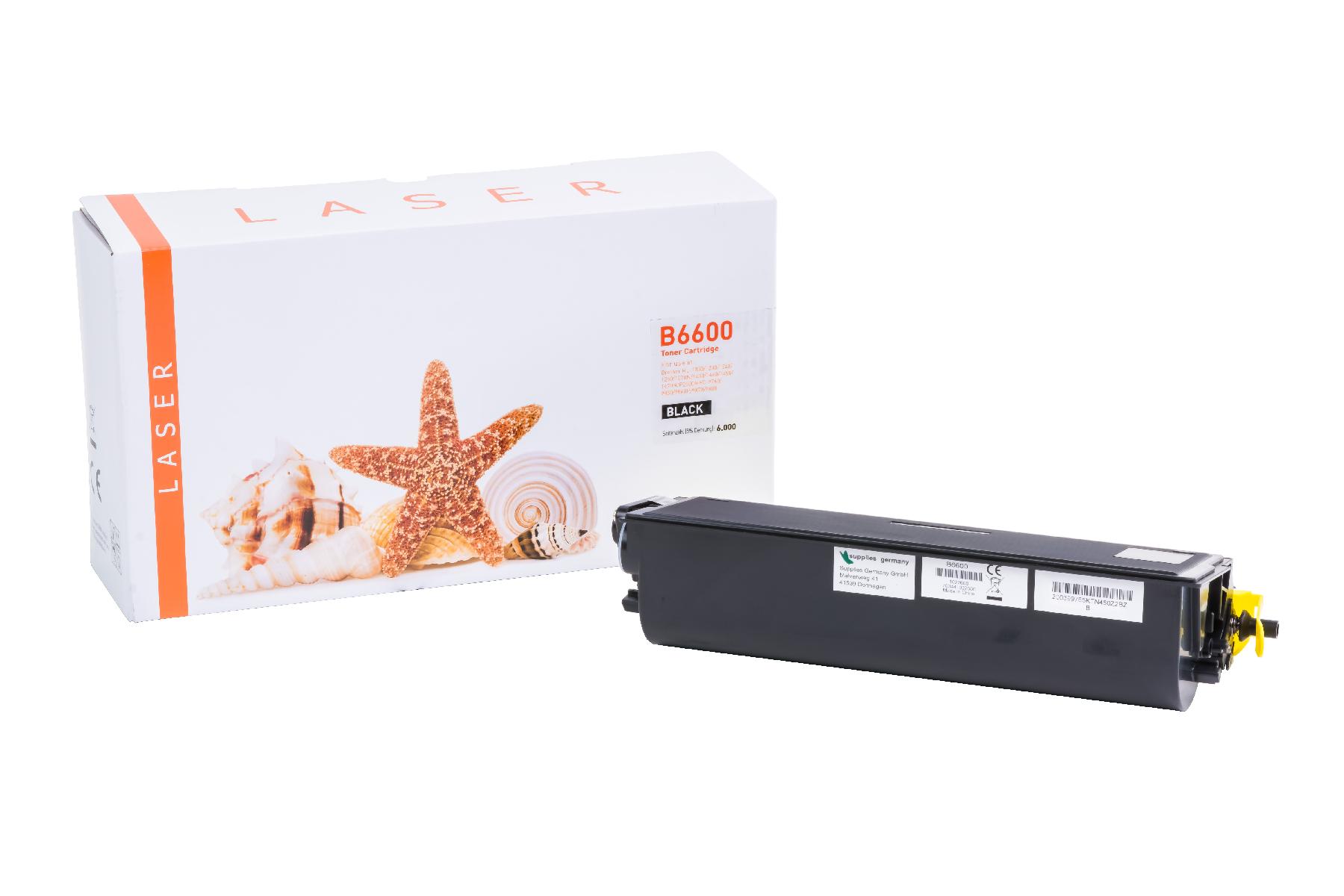 TN6600 alternativ Toner black für Brother / TN6600 / 6.000 Seiten