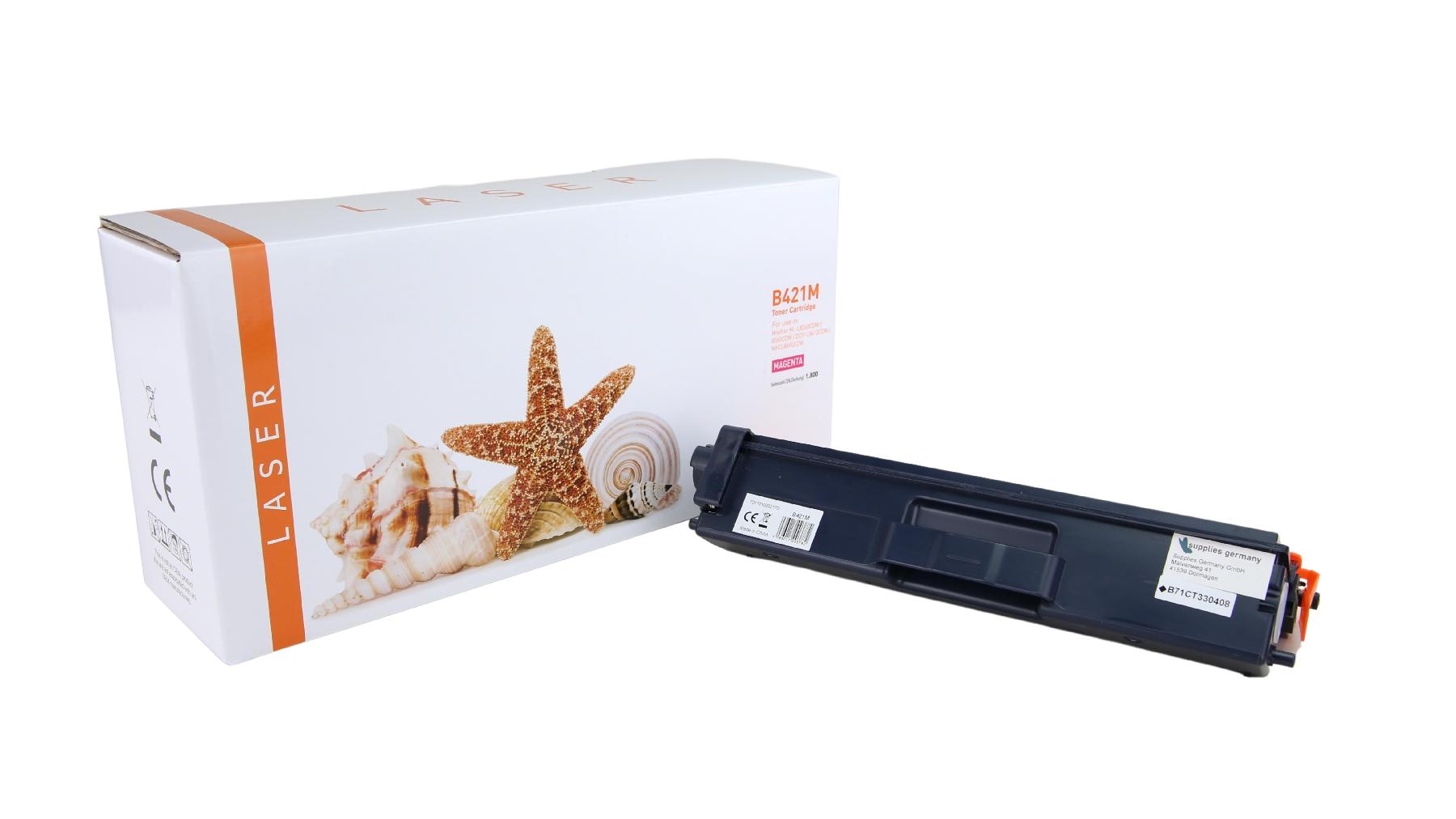 TN421M alternativ Toner Magenta für Brother /TN421M / 1.800 Seiten
