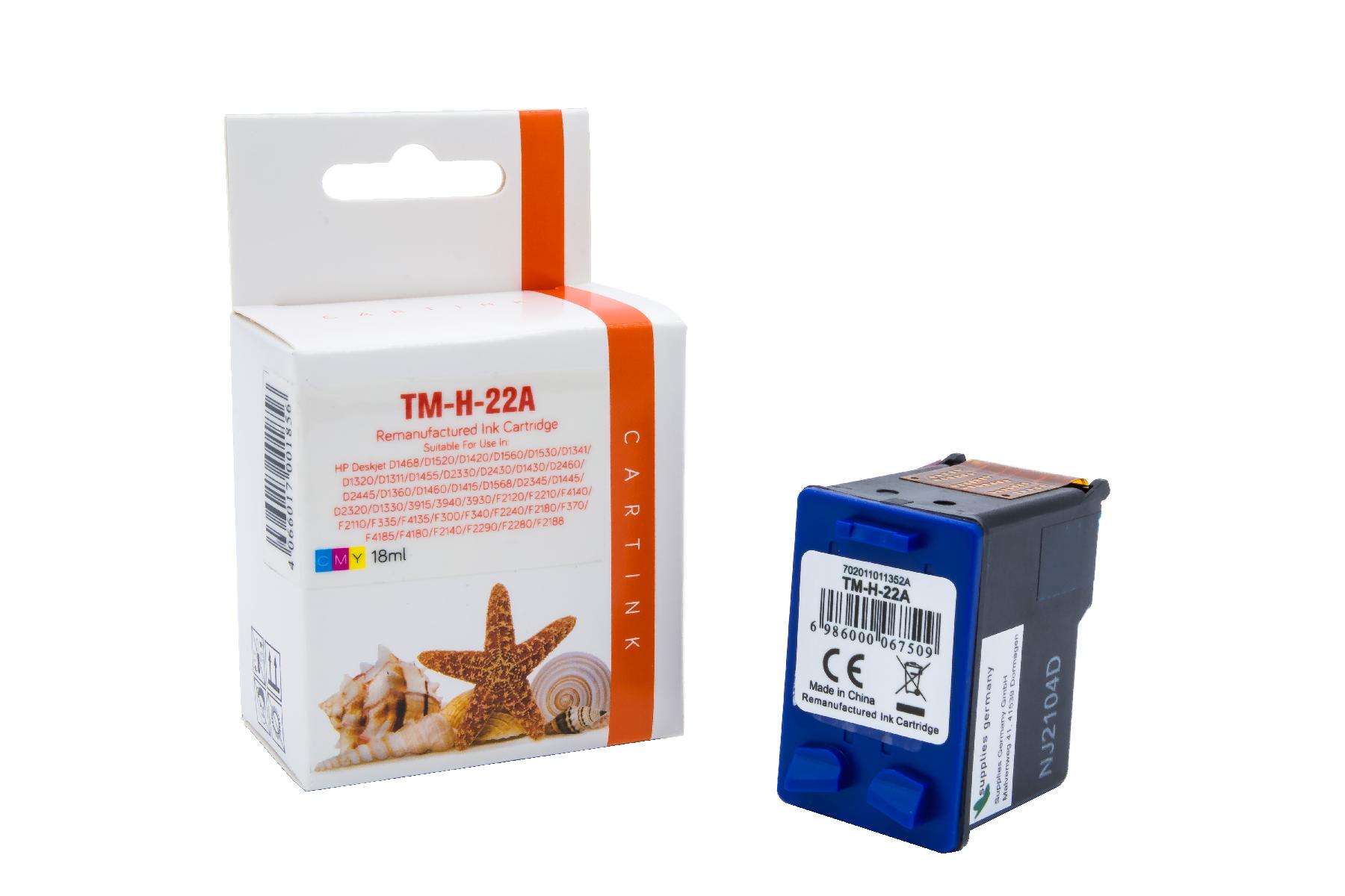 22 Refill Tinte Color für HP / C9352AE / 17