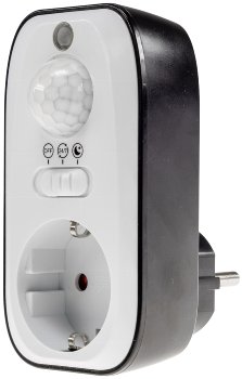 Zwischenstecker mit Bewegungsmelder / 8m Reichweite , 230V/1200W