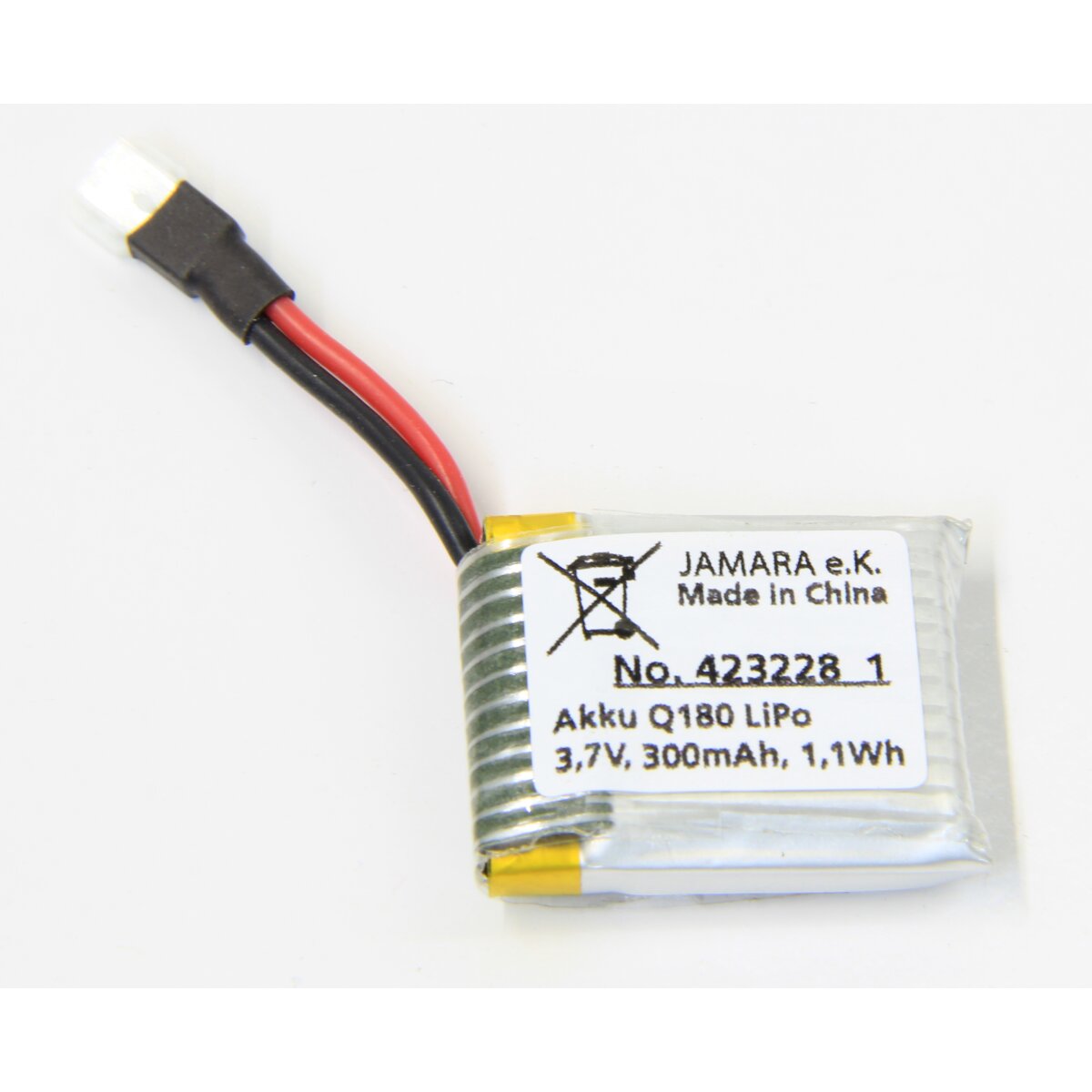 Akku Q180 / Q4X Lipo 3,7V 300mAh 1,11Wh Akku Q180 / Q4X Lipo 3,7V 300mAh 1,11Wh