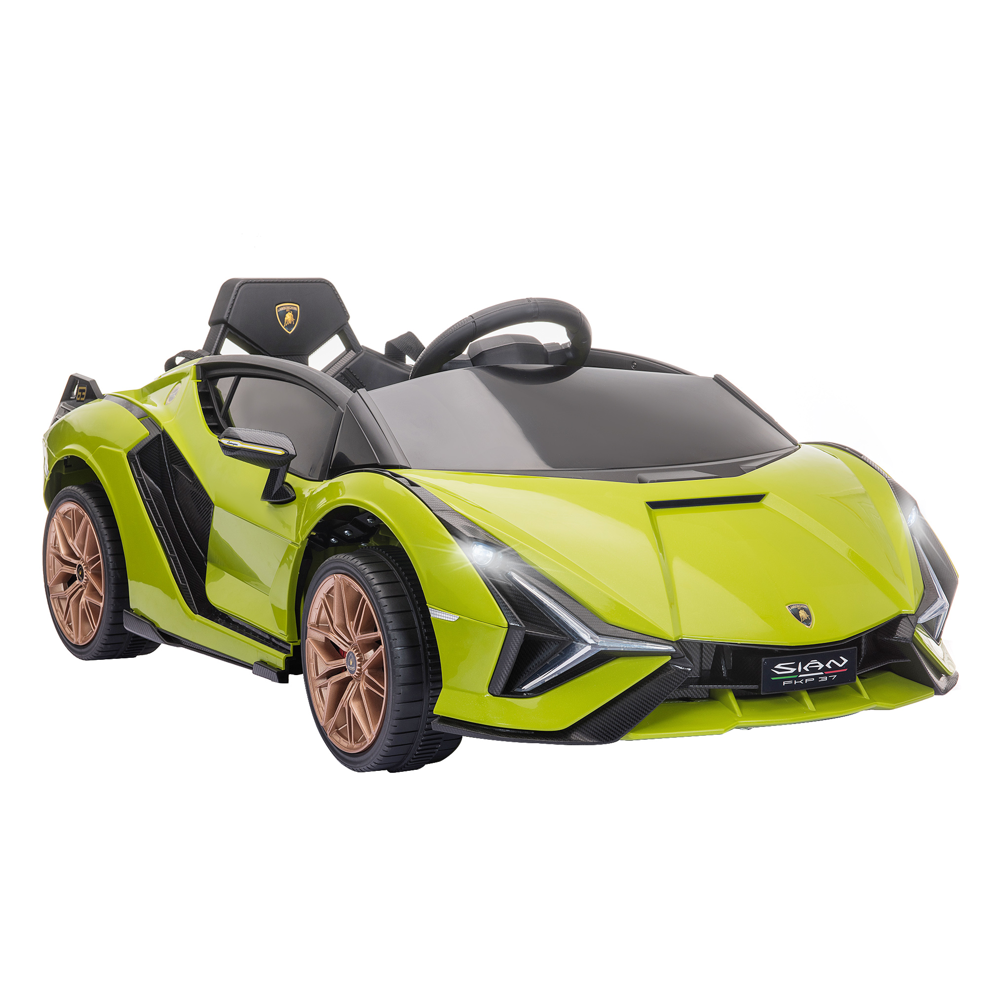 Kinder-Elektroauto, Lamborghini, 3-5 km/h, Fernsteuerung, für 3-5 Jahre, Grün