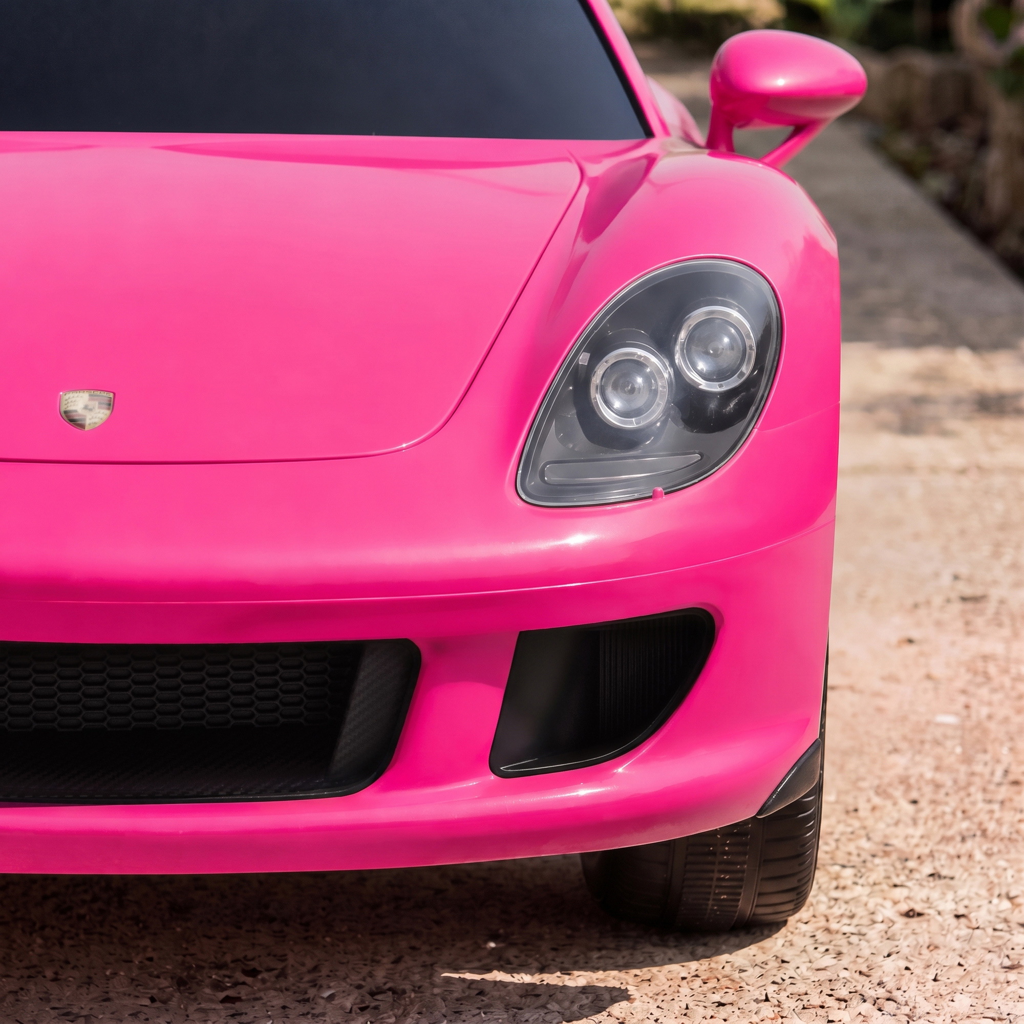 Kinder Elektroauto Porsche 12V Kinderauto mit Lithium-Akku Fernbedienung 2 Motoren Sanftanlauf Hinterradfederung