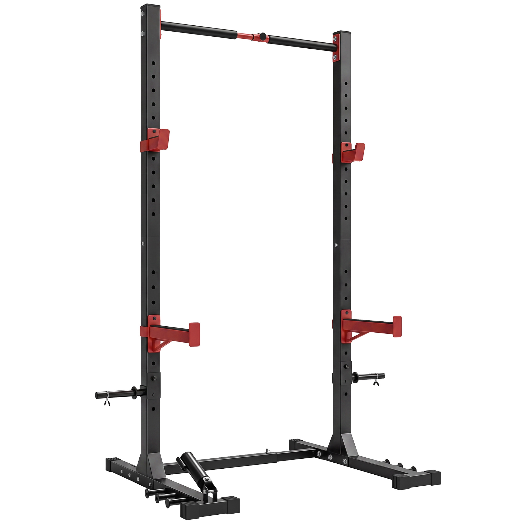 Power Tower Squat Rack Klimmzugstange Freistehend mit verstellbare Breite Scheibenhalter Landmine