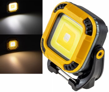 Mini Baustrahler mit Akku "CT-MB5" / schwenkbar, 400Lumen, 5 Watt, Magnet