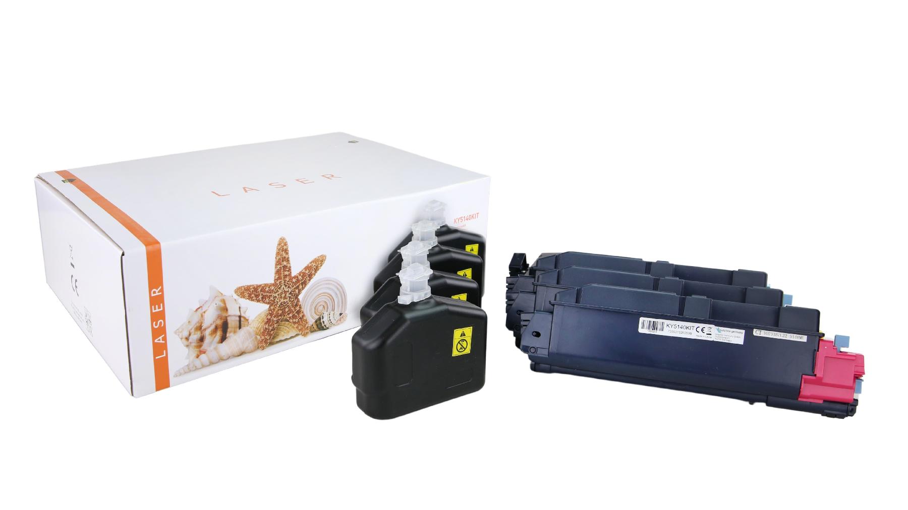 TK5140KIT alternativ Toner Rainbowkit für Kyoce / TK5140 / BK7.000 / CMY5.000 Seiten TK5140KIT alternativ Toner Rainbowkit für Kyoce / TK5140 / BK7.000 / CMY5.000 Seiten