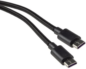 USB-Kabel USB-C auf USB-C 1,0m, Stecker/Stecker, 5-20V, max 60W / 3A