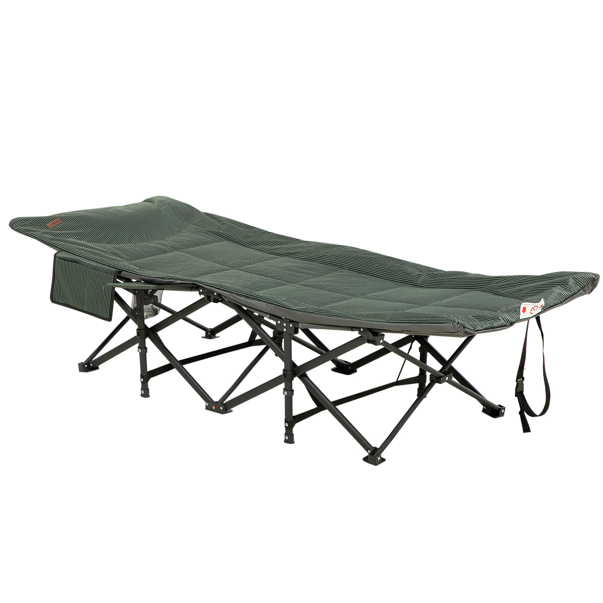 Sonnenliege, klappbar, neigbare Rückenlehne, mit Becherhalter, bis 120 kg, 68 x 186 x 48 cm, Grau