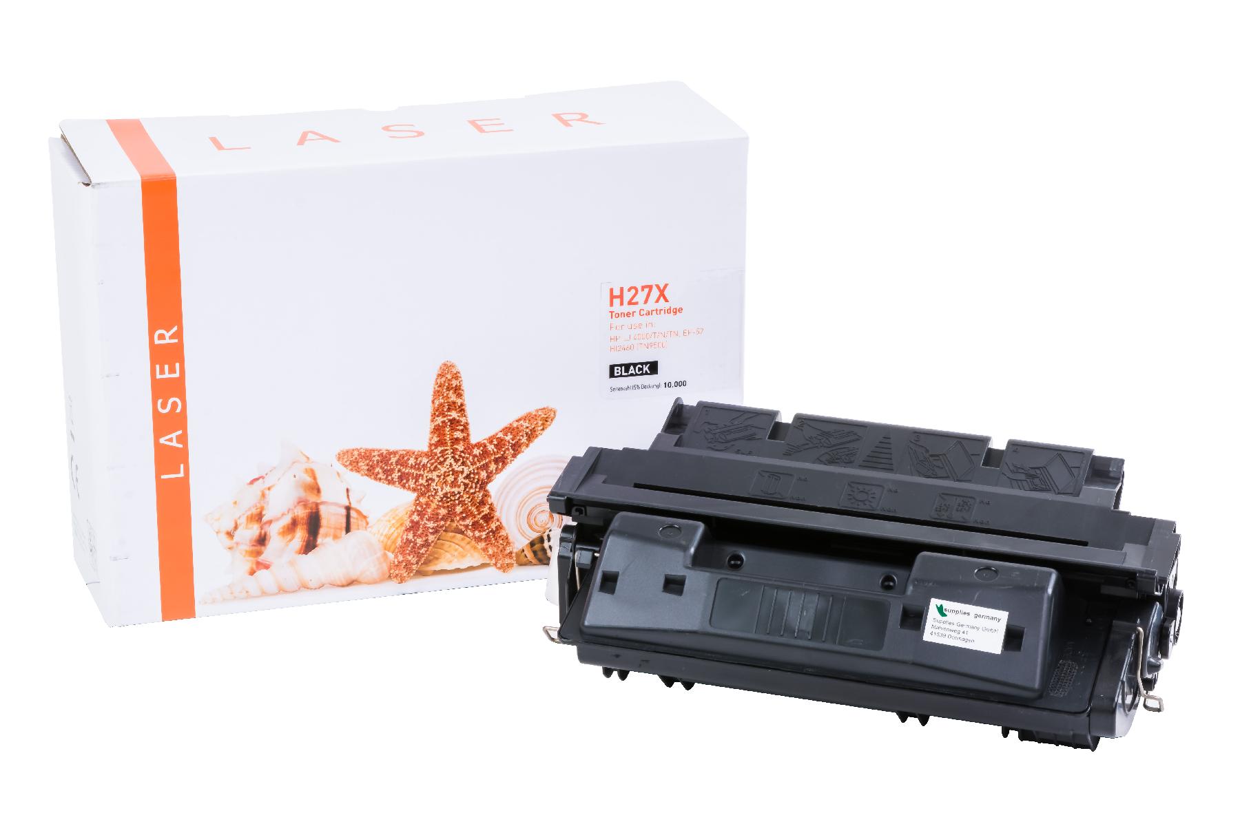27X alternativ Toner schwarz für HP / C4127X / 10.000 Seiten 27X alternativ Toner schwarz für HP / C4127X / 10.000 Seiten