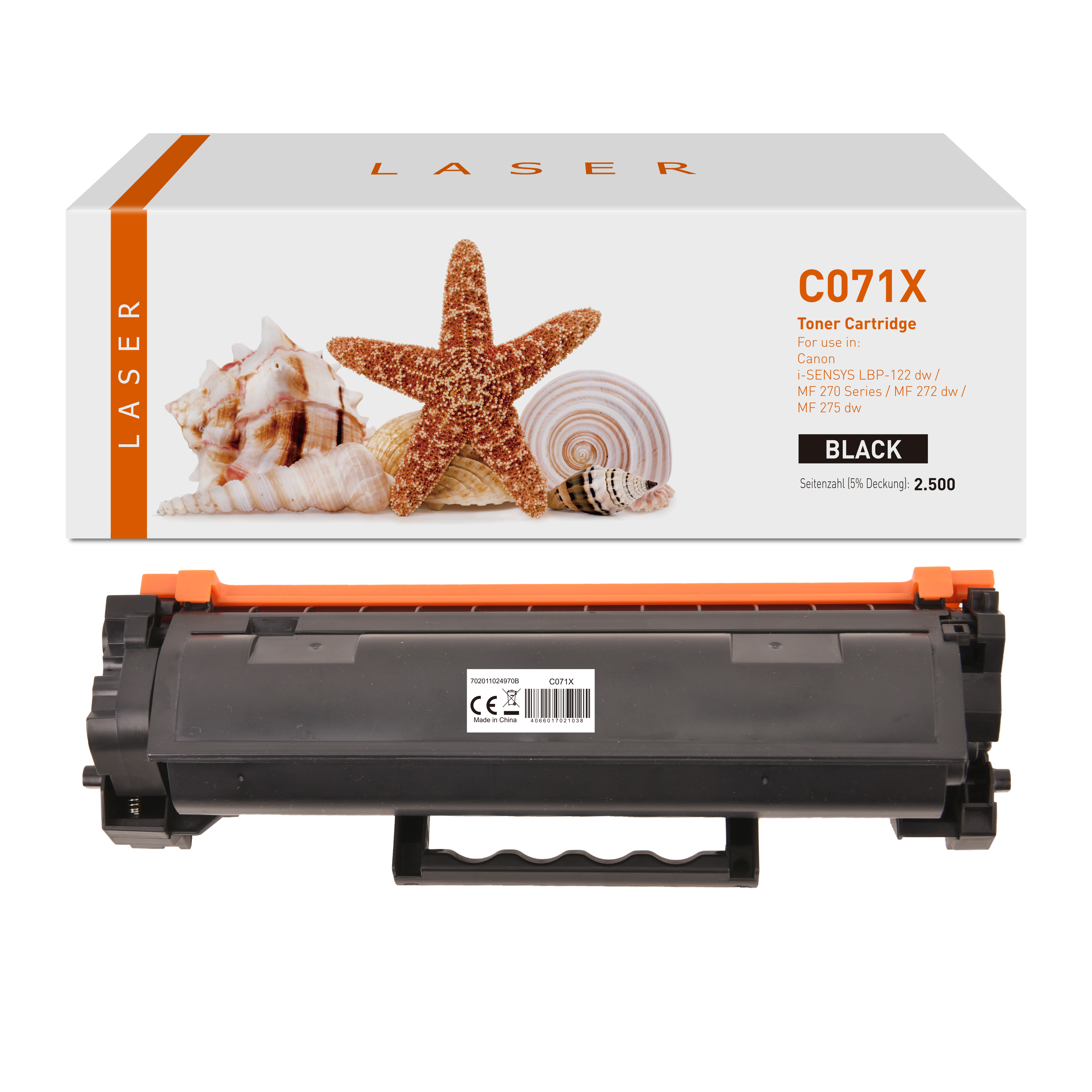 071X alternativ Toner black für Canon / 5646C002 / 2.500 Seiten