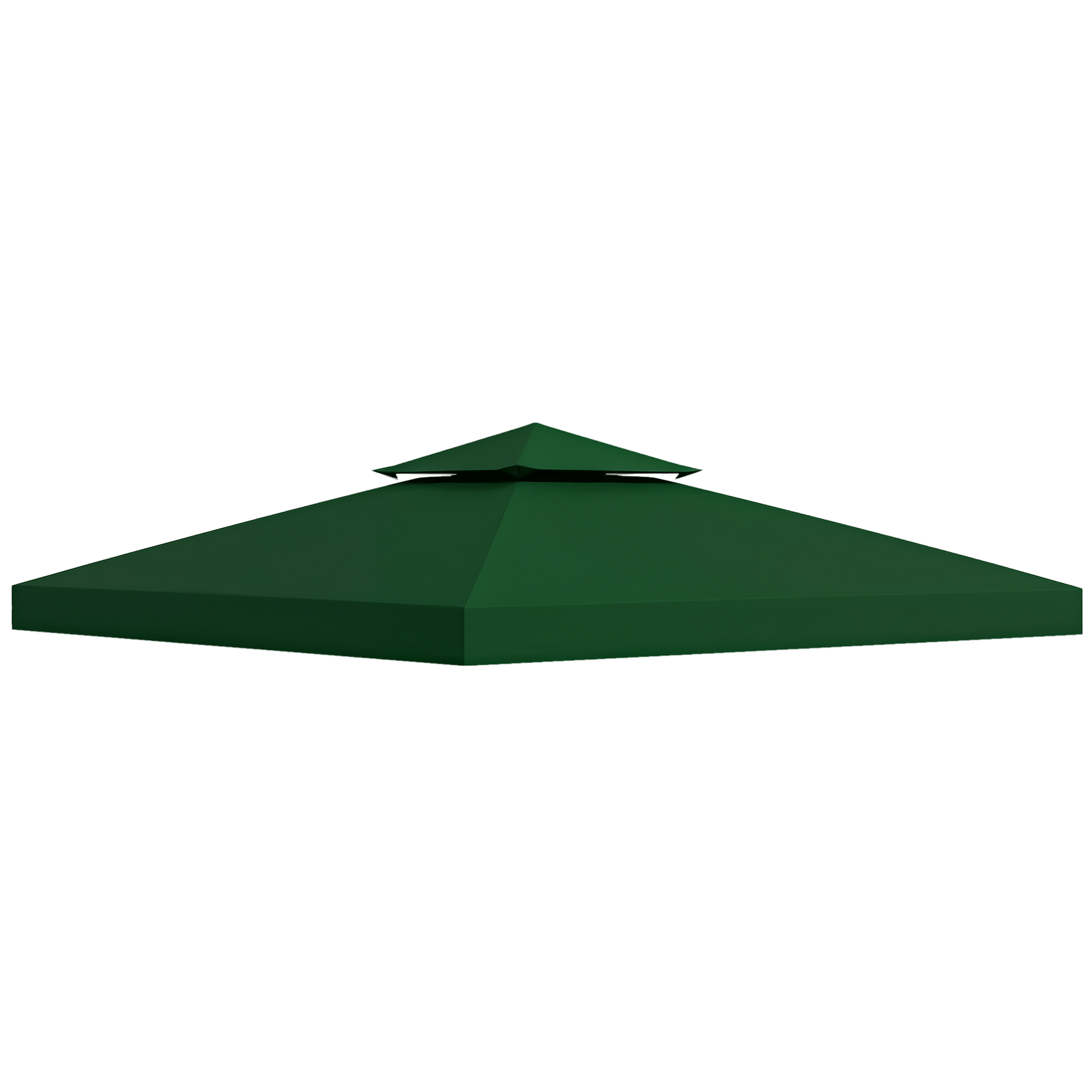 Ersatzdach für Pavillon 3x3m wasserabweisend Pavillondach für Metallpavillon Pavillon Ersatzdach Gartenpavillon Partyzelt Gartenzelt Polyester Dunkelgrün