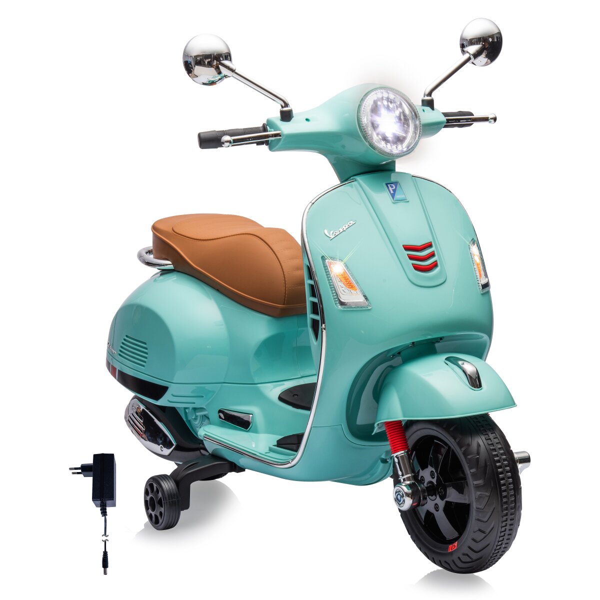 Kinderfahrzeug Vespa GTS 125 mintgrün Li-Power 12.6