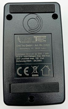 Fußdimmer für Halogen und LED m.Schalter, 230V, 75-300W Halogen, 3-100W LED