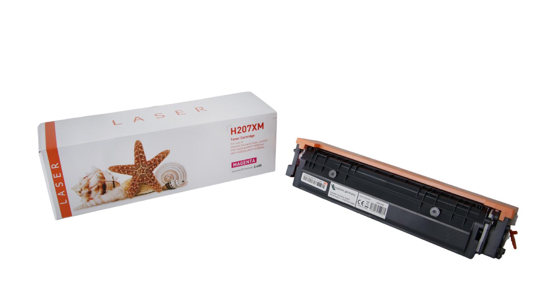 207XM alternativ Toner Magenta für HP / W2213X / 2.450 Seiten 207XM alternativ Toner Magenta für HP / W2213X / 2.450 Seiten