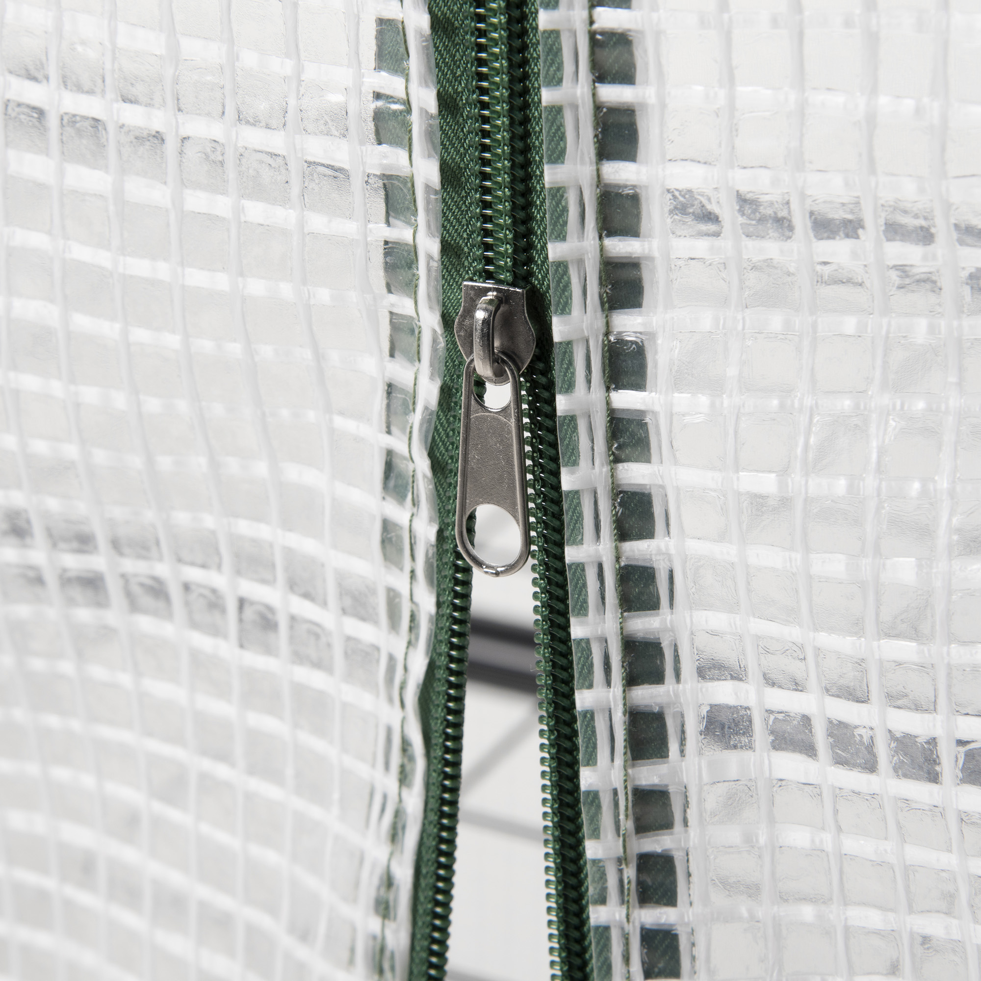 Folien-Gewächshaus, Treibhaus, Mini-Gewächshaus, Pflanzenhaus, Frühbeet, 4 Regalfächer, 70 x 50 x 160 cm, Weiß