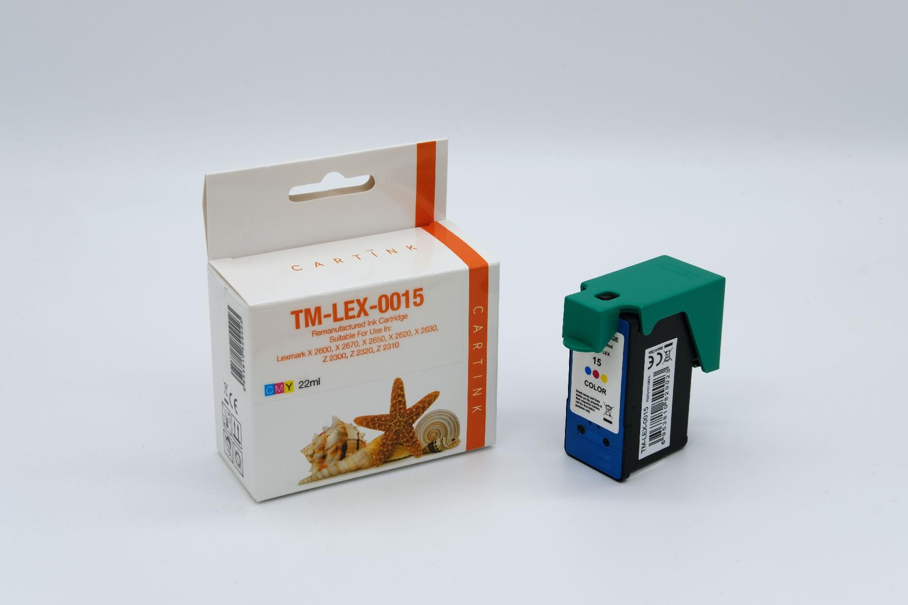 LEX15 Refill Tinte Color für Lexmark / 18C2110E / 22ml