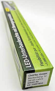 LED Unterbauleuchte mit Bewegungsmelder, Batteriebet., 9 SMD LEDs, 80lm, warmweiß