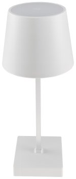LED Tischleuchte 26cm, Weiß, 3xAA A Batterie, dimmbar, Licht warmweiß