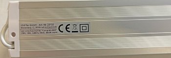 LED Unterbauleuchte "Comprido 600", 230V, 10W, 1280lm, 60cm, 3000K warmweiß